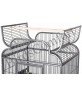 HQ Open Small Bird Cage With Cart Stand 22x17